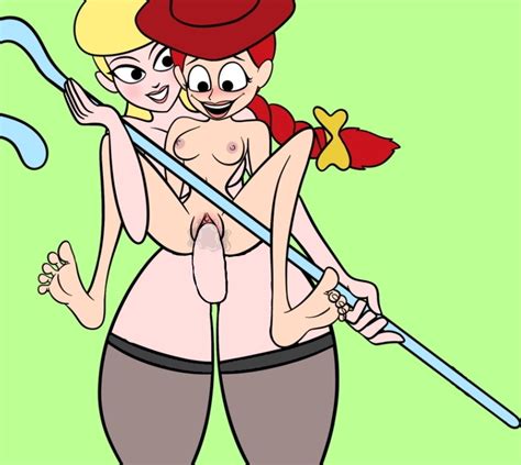 Rule 34 1futa 1girl 2girls Bo Peep Dickgirl Disney Futa On Female Futanari Jessie Toy Story