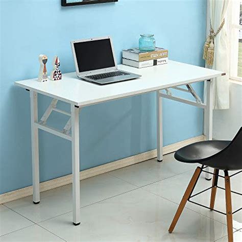 Sogespower Computer Desk Folding Table 47 Inches Fully Assembled Sturdy