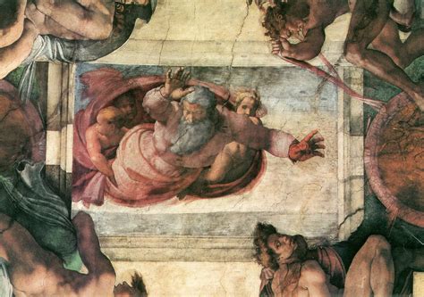 Canvas Print Michelangelo Buonarroti Sistine Chapel Creation Story