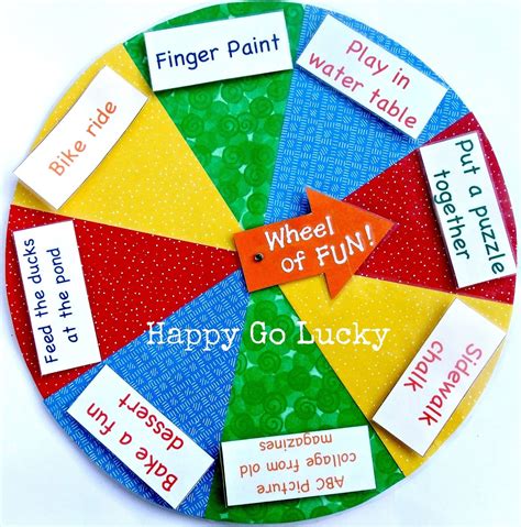 Wheel Of Fun Business For Kids Craft Activities For Kids