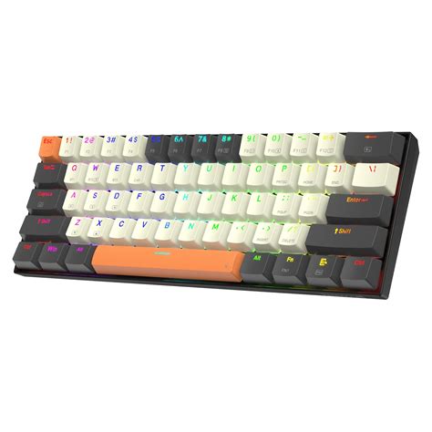 Redragon K644cgo Caraxes Pro 60 Gaming Mechanical Keyboard Cream