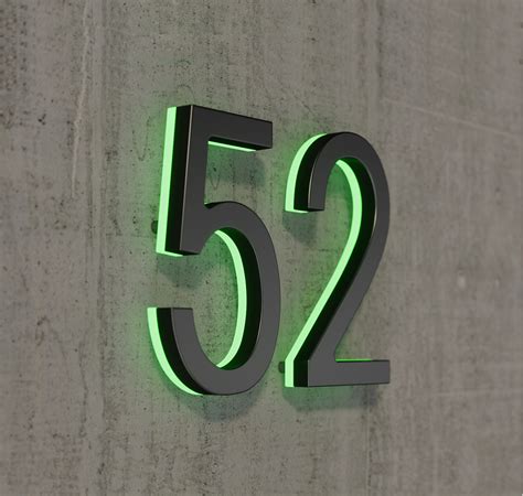 Lighted 24 Inch House Numbers Luxello Backlit Led