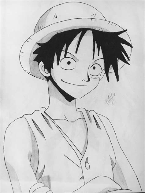 One Piece Luffy Sketch Imagesee