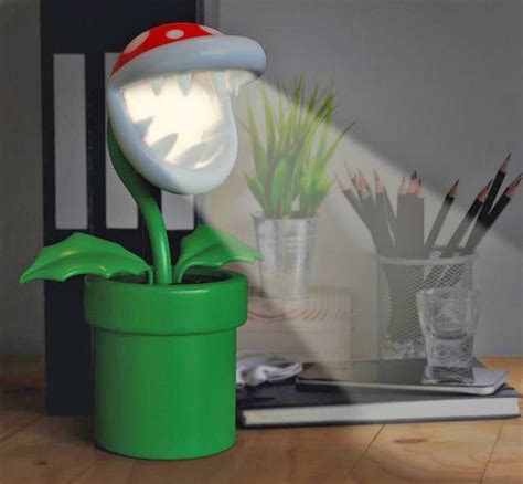 This Posable Super Mario Piranha Plant Lamp Belongs On