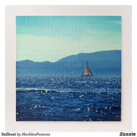 Sailboat Jigsaw Puzzle Zazzle Jigsaw Puzzles Marble Pictures Jigsaw