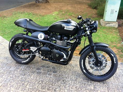 Project 8 Ball Cafe Racer Triumph Motorcycles Triumph Thruxton Cafe