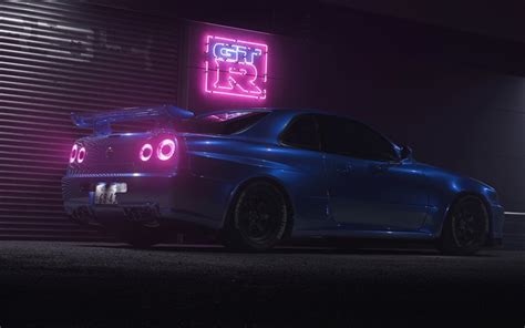Skyline R34 Aesthetic R34 Phone Wallpapers Wallpaper Cave