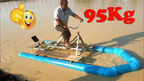 Diy Water Bike Pvc Boat Homemade Invention Best Destruction Youtube