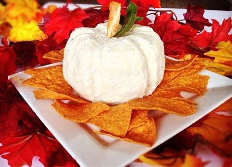 Great White Pumpkin Cheese Ball Scary Food Cheese Ball Thanksgiving