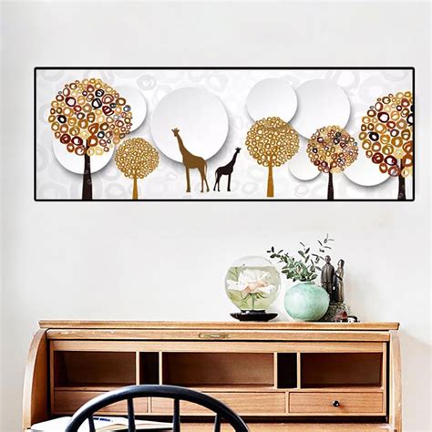 Maybe you would like to learn more about one of these? Large Canvas Wall Painting 3D Abstract Tree Canvas Picture ...