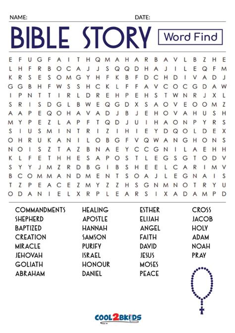 Free Printable Bible Word Searches For Adults Large Print Printable