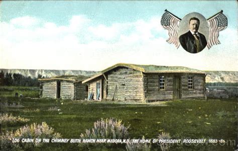 Log Cabin On The Chimney Butte Ranch Medora Nd