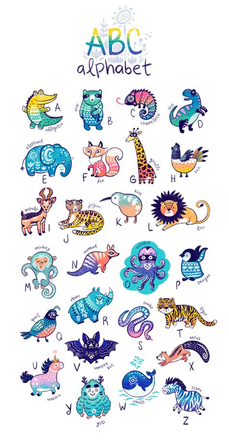 Before you do, check out this beginner's guide. Animals Alphabet on Behance