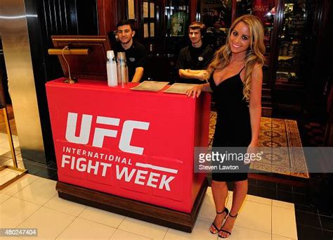 Octagon Girl Carly Baker Poses For A Photo During A Ufc Signing As News Photo Getty Images