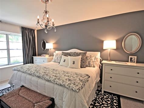 Gray And White Bedrooms Bedroom Makeover Gray Master Bedroom Home