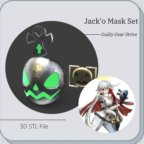 Jack O Mask And Set Props Cosplay From Guilty Gear Strive 3d Stl