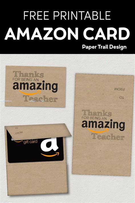 Free Printable Amazon Gift Card Holder Printable Templates