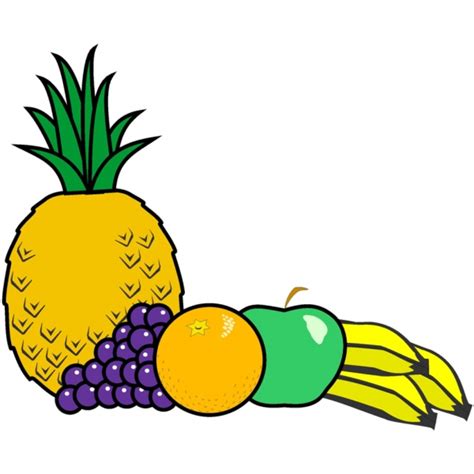 Per esempio, 1/2 tazza di succo di mela non ha fibre e ha 13 grammi di zucchero. Disegno di Frutta Mista a colori per bambini ...