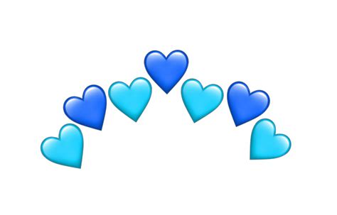 Hearts Heart Crown Blue Blueheart Sticker By Snmyart