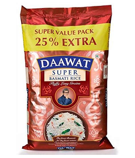 Daawat devaaya basmati rice watch superstar amitabh bachchan and masterchef sanjeev kapoor share the secret behind signature and exotic rice dishes with. Daawat Super Basmati Rice 5 kg: Buy Daawat Super Basmati ...