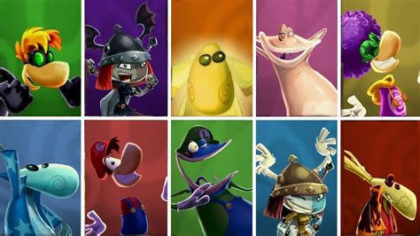 Rayman Legends All Characters Including Exclusives Youtube