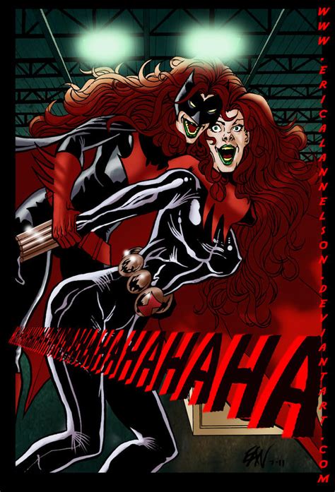 Batwoman Black Widow Jokerized By Ericalannelson On Deviantart