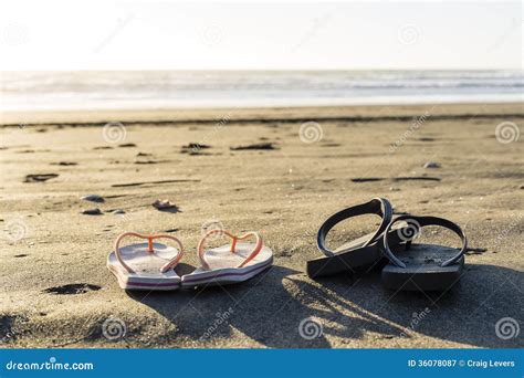 Beach Thongs Stock Image Image Of Couple Pair Relaxation 36078087