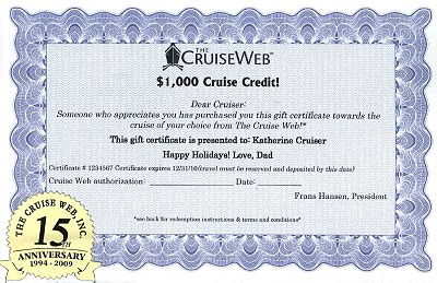 How can i save money on carnival cruises? The Cruise Web Launches Gift Certificate Program | The ...