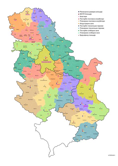 Inter Karta Poslovne Infrastrukture U Srbiji