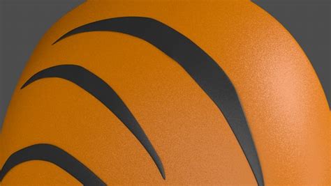 Orangefarbene Obito Maske 3d Modell Turbosquid 1720992