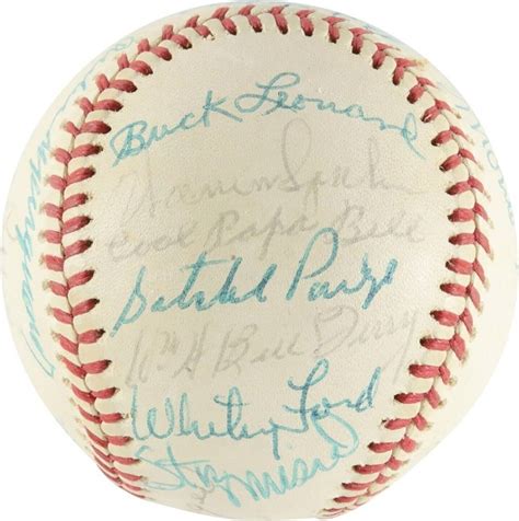 1974 Hall Of Fame Induction Multi Signed Baseball With 21 Signatures