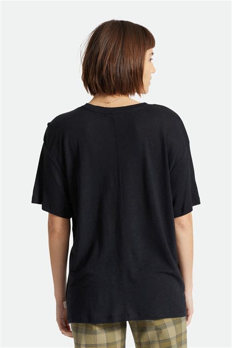 Women's Montauk Oversized Tee - Black – Brixton Australia
