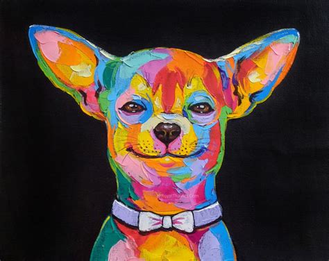 Famous Cute Dog Painting On Canvas For Sale Online Gallery