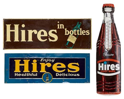 hires root beer advertising sign collection 3