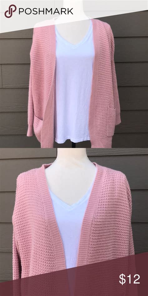 Forever 21 Dusty Pink Cardigan Pink Cardigan Cardigan Dusty Pink