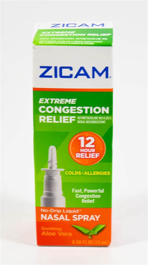 Zicam Extreme Congestion Relief 50oz Aloe Vera 12 Hr Liquid Nasal Spray 062025 732216204100 Ebay