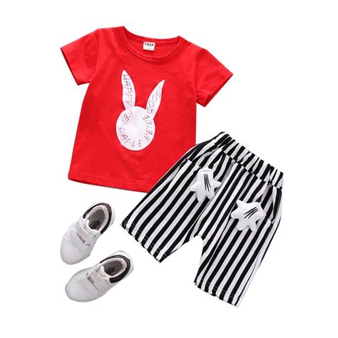 Baby Boys Clothes Sets Summer Short Sleeve Tracksuit For Boys Sport
