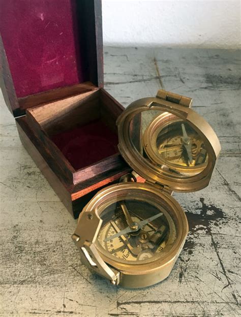 Complicated Brass Compass Of Stanley London With Lots Of Catawiki