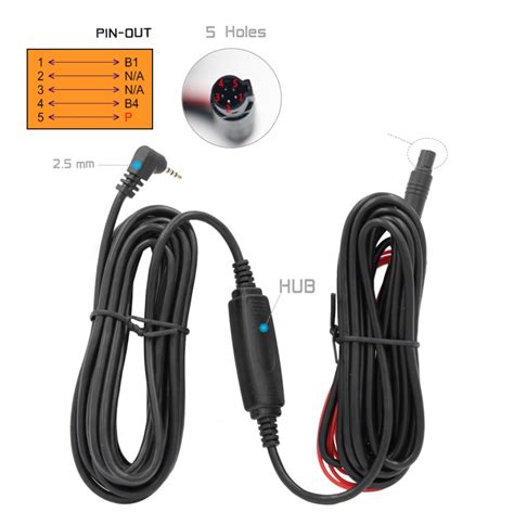 Amplifier Dvr 6m Cable For Rearview Camera 5 Pin Car Camera Cable Rear