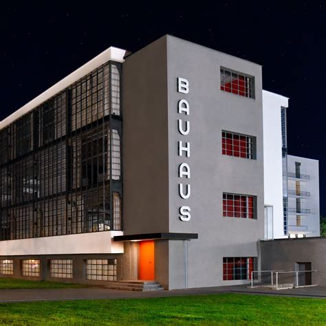 Architecture Visit Walter Gropius Bauhaus Building In Dessau Germany
