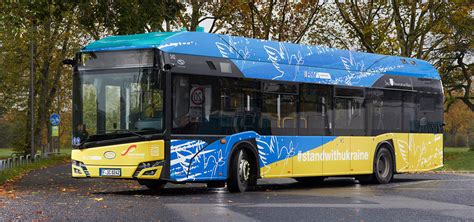 Zwei Wasserstoffbusse Mit Friedensbotschaft Unterwegs Pnv Online
