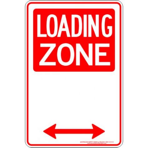 Loading Zone Span Arrow Discount Safety Signs New Zealand