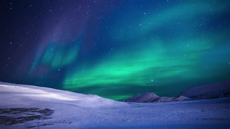 Download 3840x2160 Wallpaper Aurora Borealis Night Lights Landscape