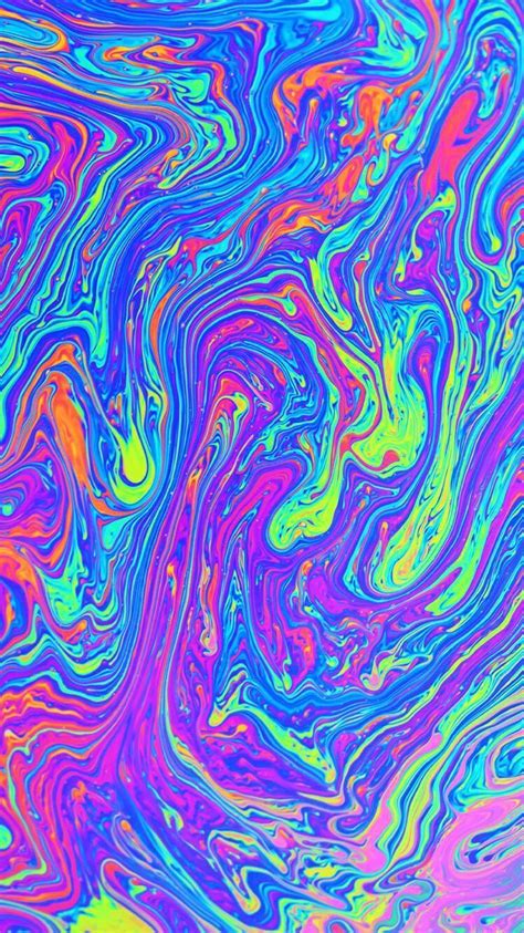 Colorful Liquid Wallpaper Design Ink Photograph Colorful