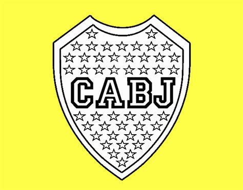 Dibujo De Escudo Del Boca Juniors Pintado Por En El Día 16