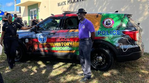 Miami Police Unveil Black History Month Inspired Vehicle Wrap Featuring