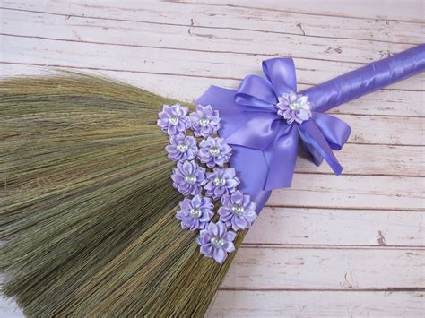 Decorated Wedding Jump Broom For Jumping The Broom Ceremony Etsy