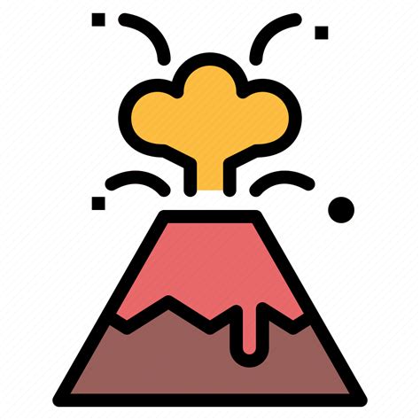 Dangerous Eruption Volcano Icon Download On Iconfinder