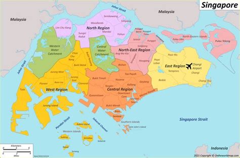 Bản Đồ Của Singapore Singapore Bản đồ Đông nam á