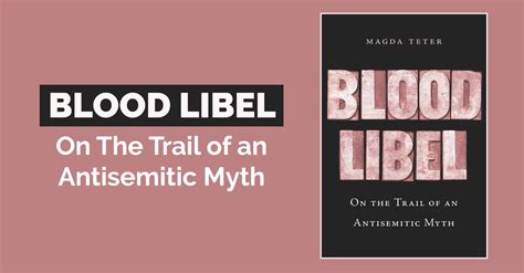 Blood Libel On The Trail Of Antisemitic Myth Leo Baeck Institute